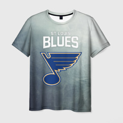 Мужская футболка 3D St. Louis Blues logo
