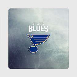 Магнит виниловый Квадрат St. Louis Blues logo