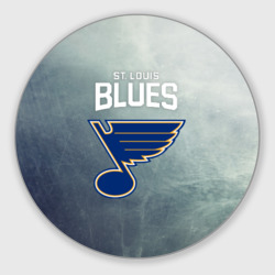 Круглый коврик для мышки St. Louis Blues logo