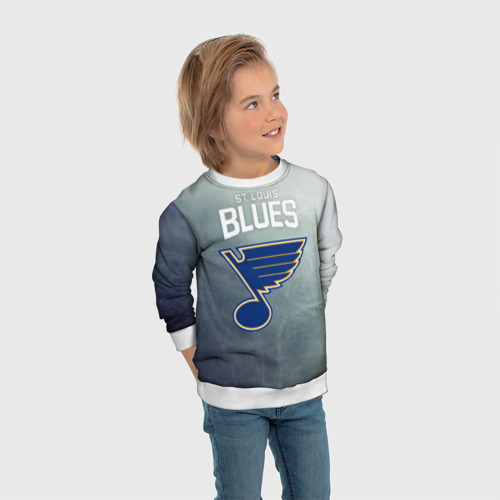 Детский свитшот 3D St. Louis Blues logo, цвет 3D печать - фото 5