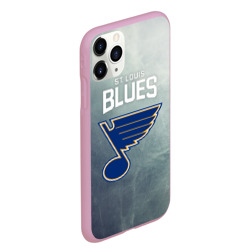 Чехол для iPhone 11 Pro Max матовый St. Louis Blues logo - фото 2