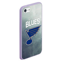 Чехол для iPhone 5/5S матовый St. Louis Blues logo - фото 2