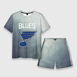 Мужской костюм с шортами 3D St. Louis Blues logo