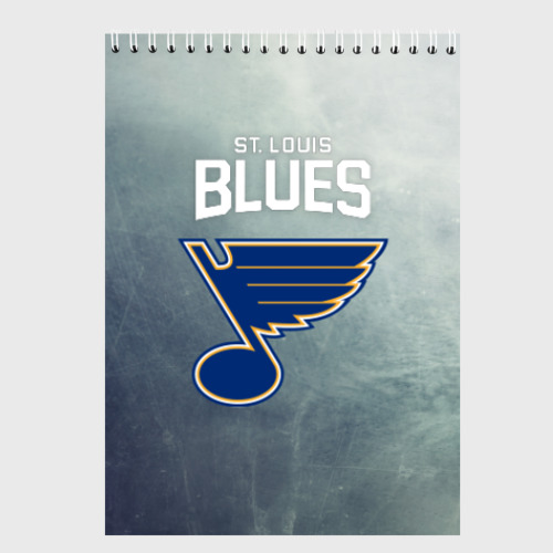Скетчбук St. Louis Blues logo, цвет белый