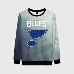 Женский свитшот 3D St. Louis Blues logo