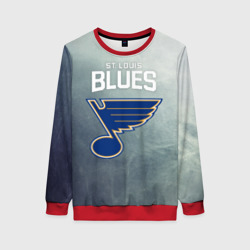 Женский свитшот 3D St. Louis Blues logo