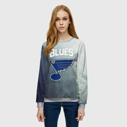 Женский свитшот 3D St. Louis Blues logo - фото 2