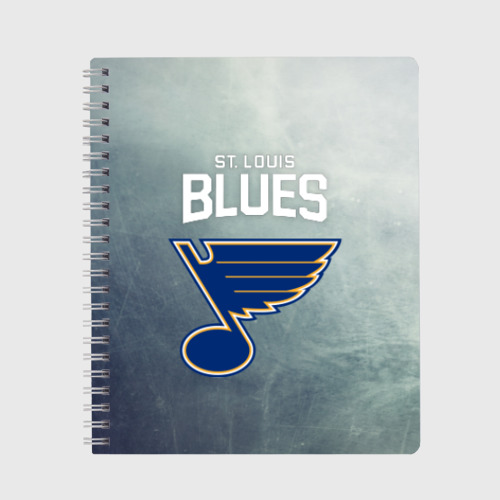 Тетрадь St. Louis Blues logo, цвет клетка