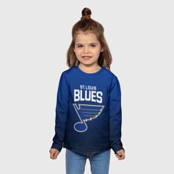 Детский лонгслив 3D St. Louis Blues - фото 2