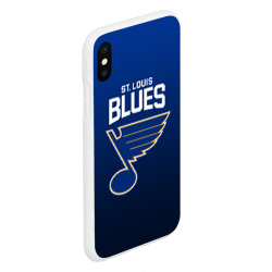 Чехол для iPhone XS Max матовый St. Louis Blues - фото 2