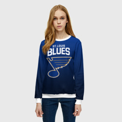 Женский свитшот 3D St. Louis Blues - фото 2