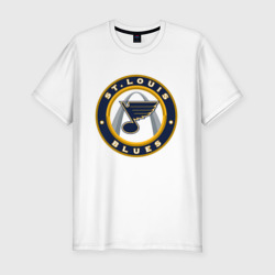 Мужская футболка хлопок Slim St. Louis Blues alt