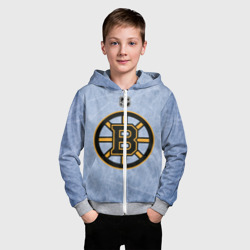 Детская толстовка 3D на молнии Boston Bruins - фото 2