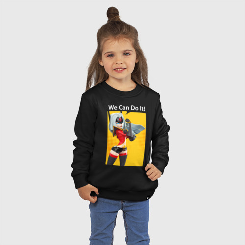 Детский свитшот хлопок Храбрая Чадра, цвет черный - фото 3