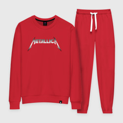 Женский костюм хлопок Metallica metal logo