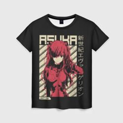 Женская футболка 3D Evangelion Asuka
