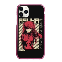 Чехол для iPhone 11 Pro Max матовый Evangelion Asuka