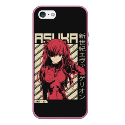 Чехол для iPhone 5/5S матовый Evangelion Asuka