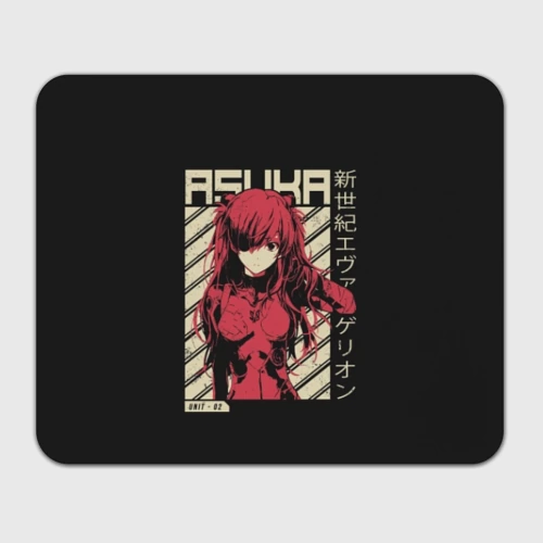 Прямоугольный коврик для мышки Evangelion Asuka