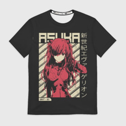 Мужская футболка 3D Evangelion Asuka