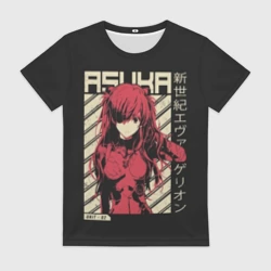 Женская футболка 3D Evangelion Asuka