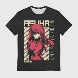 Мужская футболка 3D Evangelion Asuka
