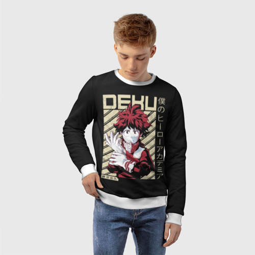 Детский свитшот 3D Deku - My Hero Academia, цвет 3D печать - фото 3