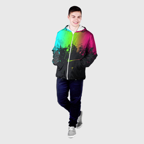 Мужская куртка 3D Фосфор, цвет 3D печать - фото 3
