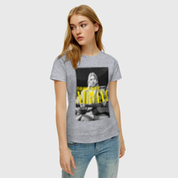 Женская футболка хлопок Курт Кобейн - фото 2