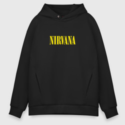 Мужское худи Oversize хлопок Nirvana Нирвана Логотип