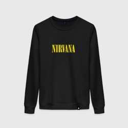 Женский свитшот хлопок Nirvana Нирвана Логотип