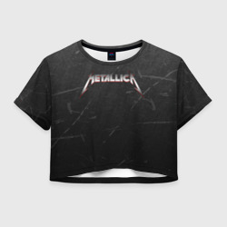 Женская футболка Crop-top 3D Metallica