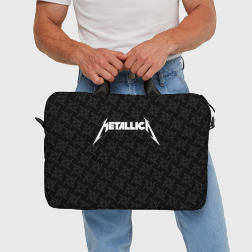 Сумка для ноутбука 3D Metallica, цвет 3D печать - фото 5