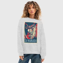 Женский свитшот oversize без начеса хлопок Дио Брандо - фото 2