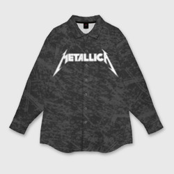 Мужская рубашка oversize 3D Metallica