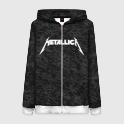 Женская толстовка 3D на молнии Metallica