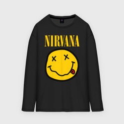 Мужской лонгслив oversize хлопок Nirvana