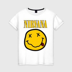 Женская футболка хлопок Nirvana