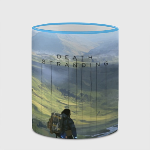 Кружка с полной запечаткой Death Stranding - Сэм, цвет Кант небесно-голубой - фото 4