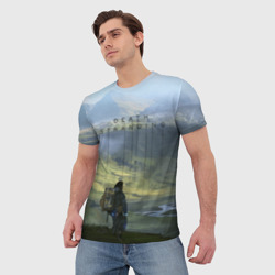 Мужская футболка 3D Death Stranding - Сэм - фото 2