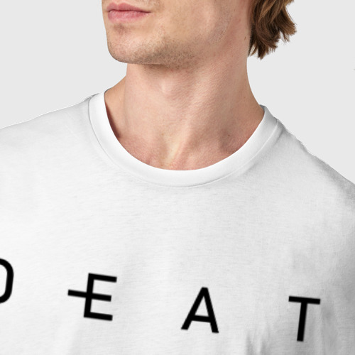 Мужская футболка хлопок DEATH STRANDING, цвет белый - фото 6