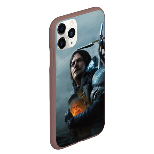 Чехол для iPhone 11 Pro Max матовый Сэм - Death Stranding, цвет коричневый - фото 3