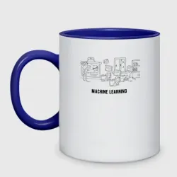 Кружка двухцветная Machine learning