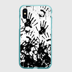 Чехол для iPhone XS Max матовый Отпечатки - Death Stranding