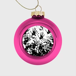 Ёлочный шар стеклянный/пластиковый Отпечатки - Death Stranding