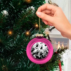 Ёлочный шар стеклянный/пластиковый Отпечатки - Death Stranding - фото 2