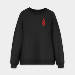 Мужской свитшот oversize без начеса хлопок Slipknot