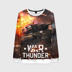 Женский свитшот 3D War thunder explosion