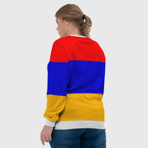 Женский свитшот 3D Армения. Флаг, цвет 3D печать - фото 7