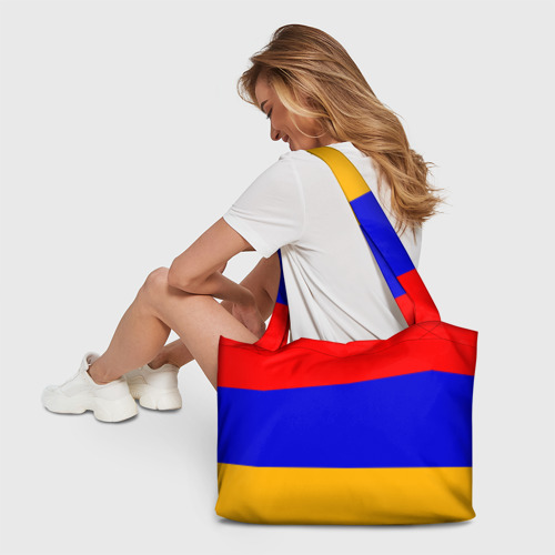 Пляжная сумка 3D Армения. Флаг - фото 6